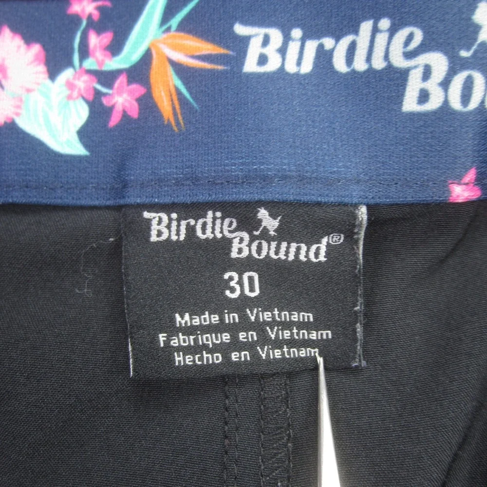 Birdie & Bound Shorts Mens 30 Black Cargo Golf‎ Casual Flat Front - Picture 3 of 12